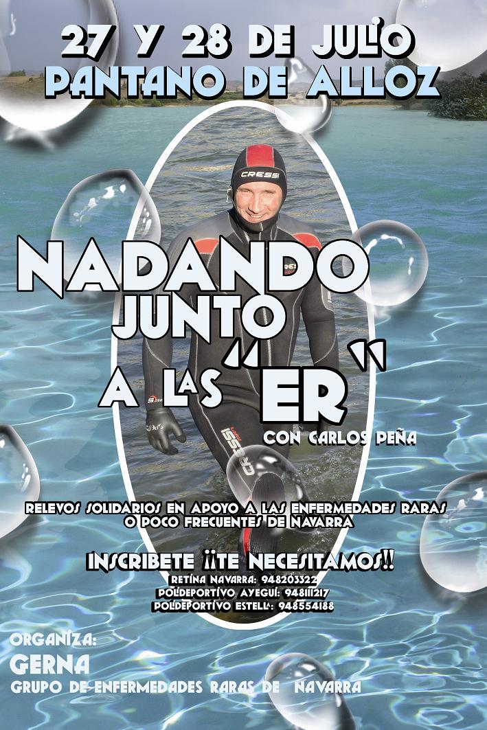 Nadando junto a las ER en Alloz el 27 y 28 de Julio